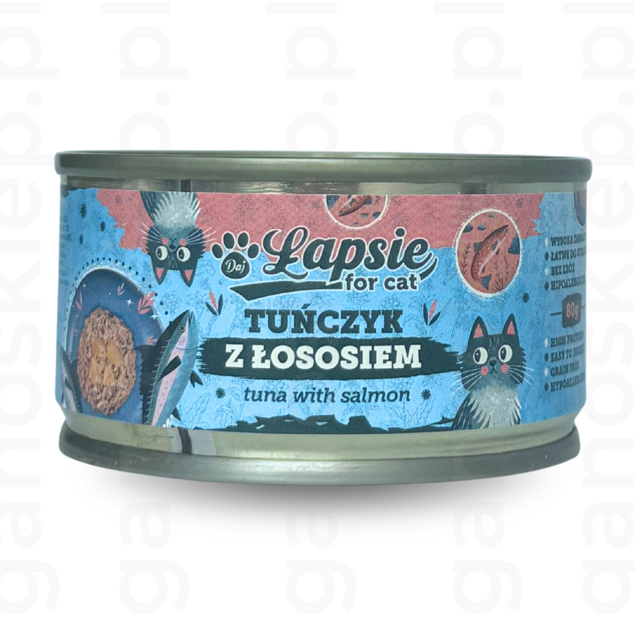 Tuńczyk z łososiem w bulionie (80g)