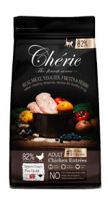 Chérie Sucha karma z naturalnego kurczaka, warzyw, owoców i ziół (400g, 2kg)