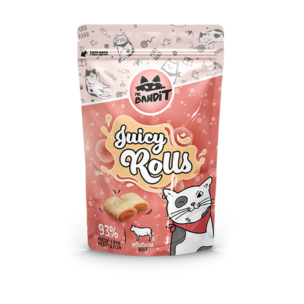 Mr. BANDIT Juicy Rolls z wołowiną (40g)