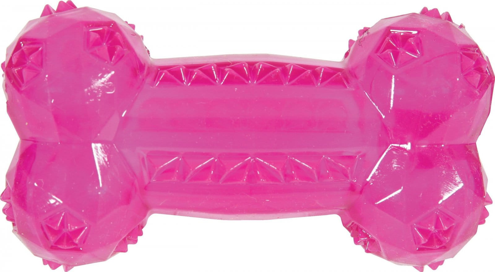 ZOLUX Zabawka dla psa kość TPR POP – różowa (12cm, 14cm)
