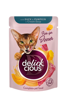 Delickcious Paski z kaczką i dynią w zupie krem (85g)