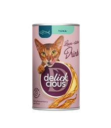 Delickcious Uzupełniająca karma dla kotów – Napój z tuńczykiem (140g/12)
