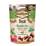 CARNILOVE chrupiące ciasteczka z kaczką i malinami (50g)