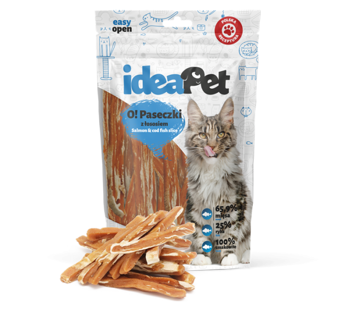 Idea Pet paseczki łosoś (60g)