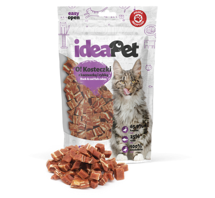 Idea Pet Kosteczki z kaczką i rybą (60g)