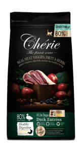 Chérie Sucha karma z świeżym mięsem z kaczki, warzywami, owocami i ziołami (400g, 2kg)
