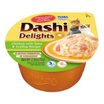 Inaba Dashi Delights Uzupełniająca karma dla kotów kurczak, tuńczyk, przegrzebki (70g)