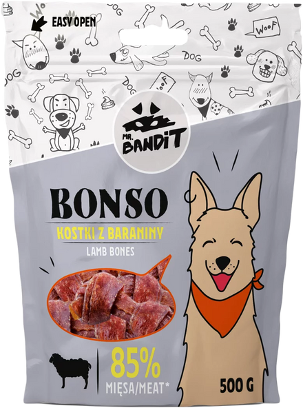 Mr.Bandit BONSO – kostki z baraniny (500g)