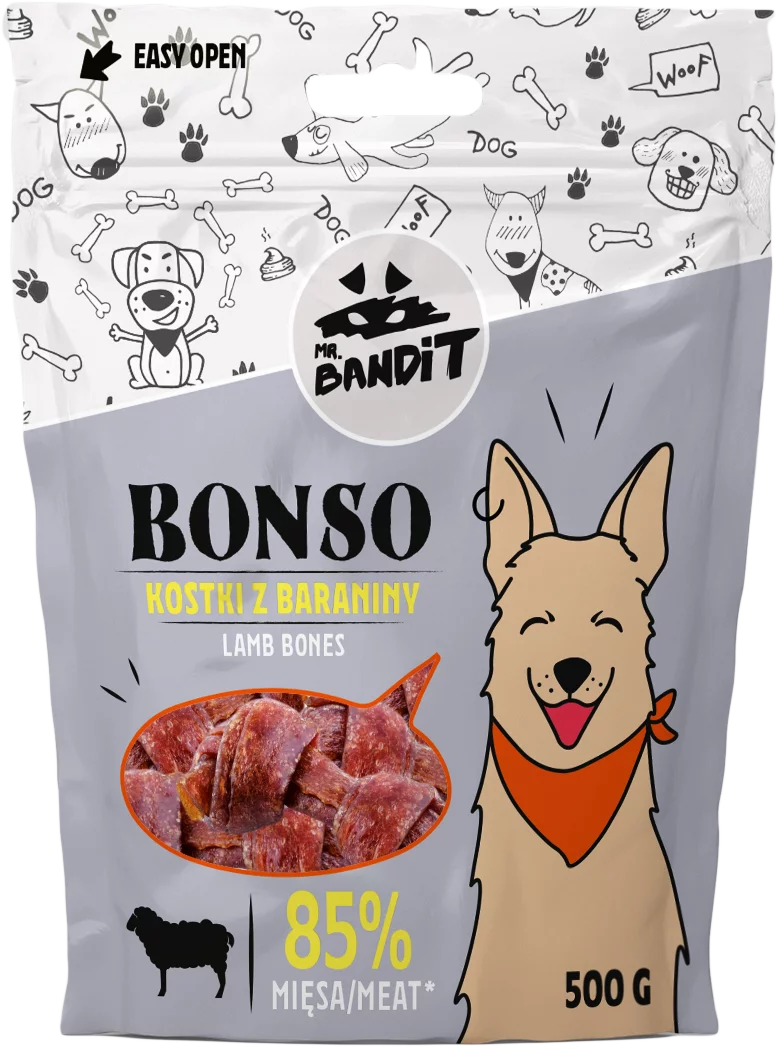 Mr.Bandit BONSO – kostki z baraniny (500g)