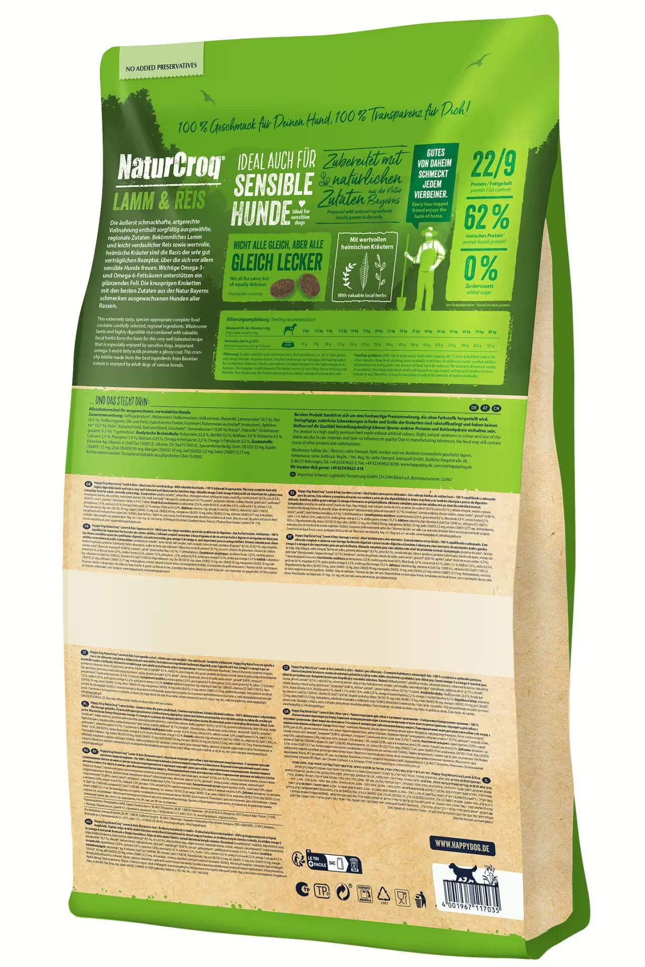 HAPPY DOG NaturCroq Jagnięcina i ryż (11kg)