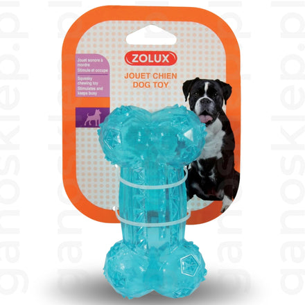 ZOLUX Zabawka dla psa kość TPR POP – niebieska (12cm, 14cm)