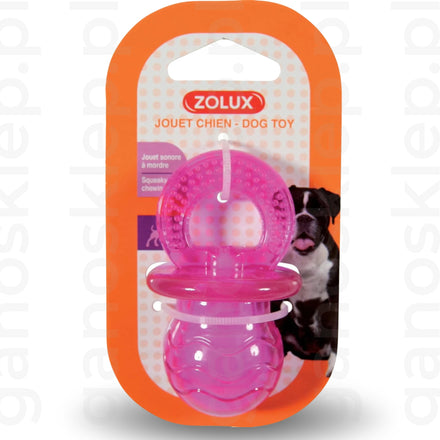 ZOLUX Zabawka dla psa smoczek TPR POP – różowa (7.5 cm, 10cm)