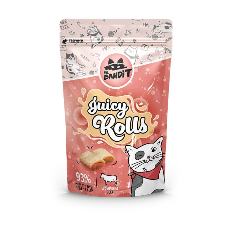 Mr. BANDIT Juicy Rolls z wołowiną (40g)