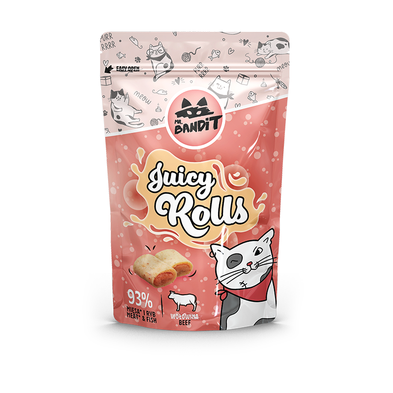 Mr. BANDIT Juicy Rolls z wołowiną (40g)