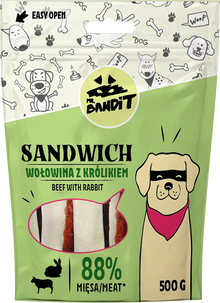 Mr.Bandit SANDWICH – wołowina z królikiem (500g)