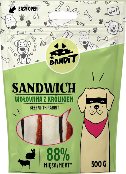 Mr.Bandit SANDWICH – wołowina z królikiem (500g)