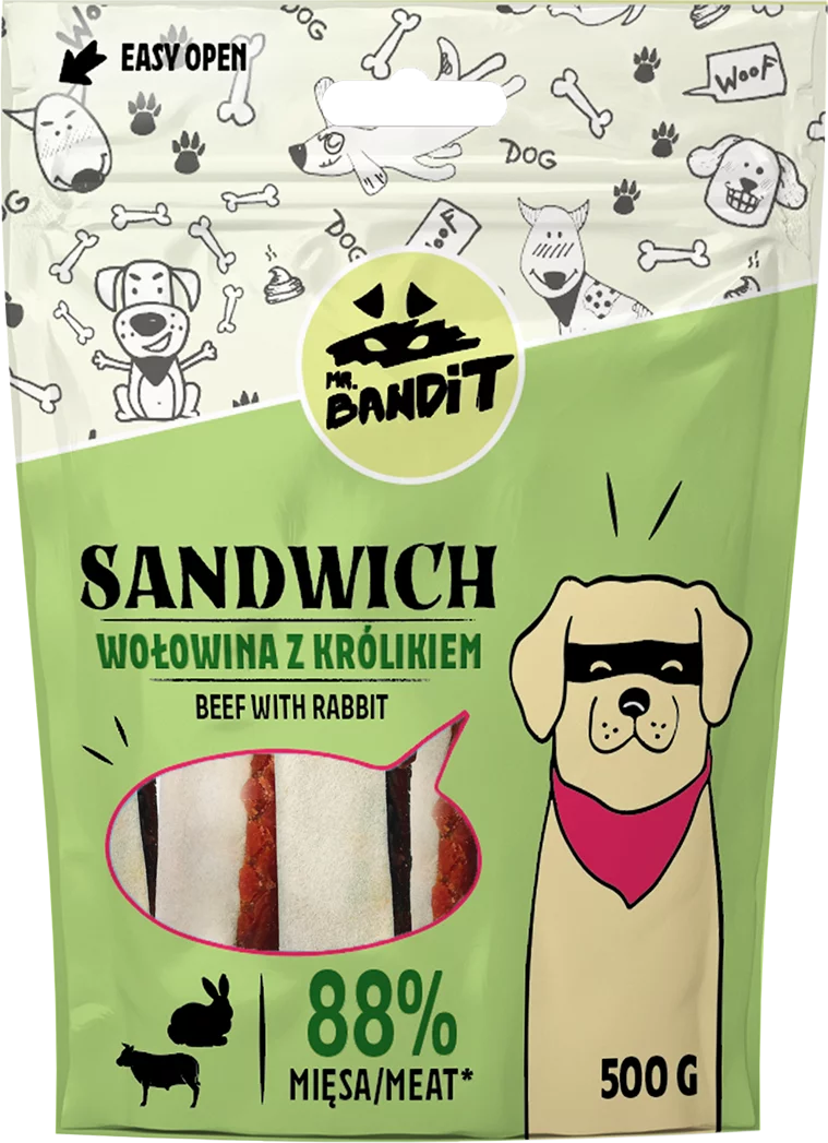 Mr.Bandit SANDWICH – wołowina z królikiem (500g)