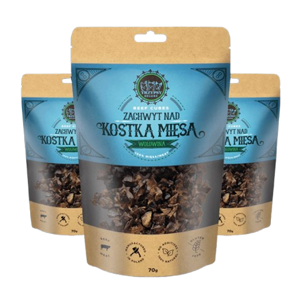 Trzypsy Zachwyt nad kostką mięsa – wołowina (70g)