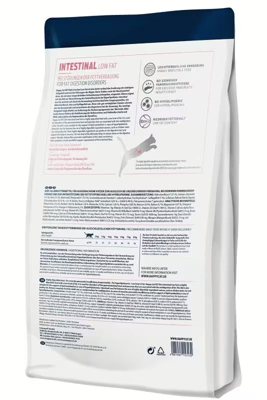Happy Cat VET Diät Intestinal Low Fat trocken sucha (1kg)