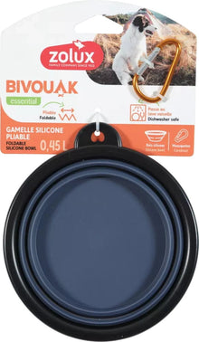 Zolux składana miska – niebieska (450ml, 650ml, 1l)