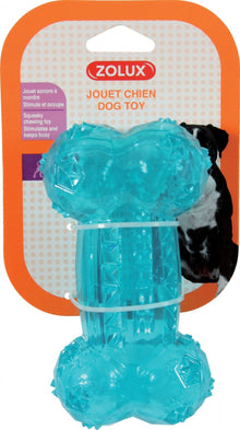 ZOLUX Zabawka dla psa kość TPR POP – niebieska (12cm, 14cm)