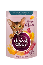 Delickcious Paski z kaczką i dynią w zupie krem (85g)