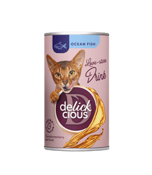 Delickcious Uzupełniająca karma dla kotów – Napój z rybami oceanicznymi (140g/12)