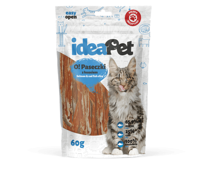 Idea Pet paseczki łosoś (60g)