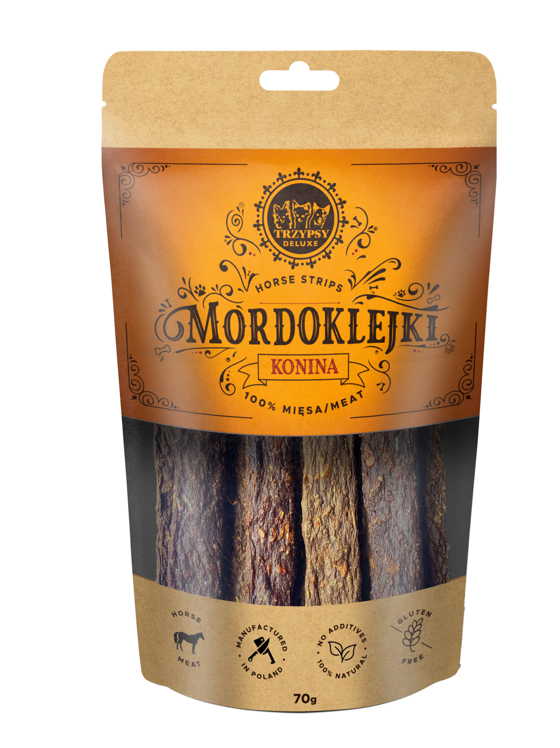Trzypsy Mordoklejki z koniny (70g)